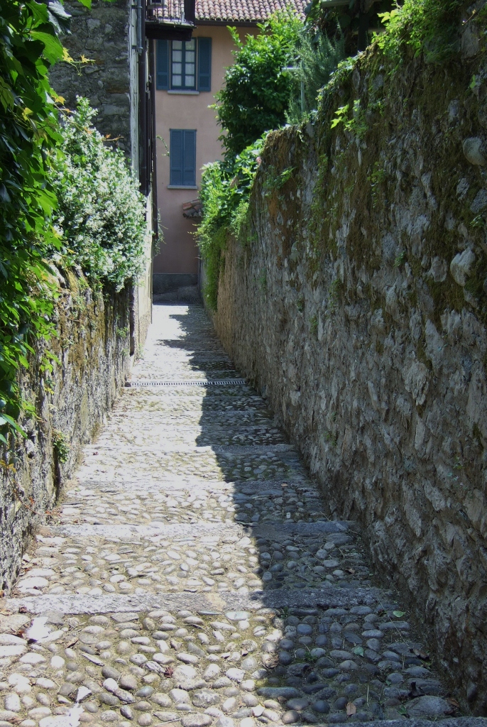 Steps to Pescallo, Lake Como, Italy