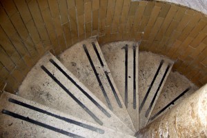 Spiral staircase  to cupola at St Peter's Vatican City, Italy