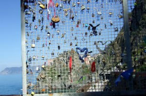 Via dell'Amore Locks Cinque Terre Italy