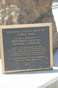 Sign Bingham Canyon Copper Mine, Utah, United States R E Kongaika