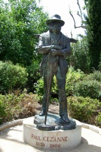 Cezanne statue in Aix-en-Provence