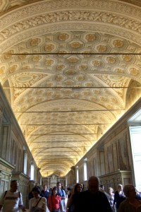 Crowds Inside Vatican Museum Vatican City, Italy