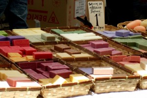 Soaps at market in Aix-en-Provence