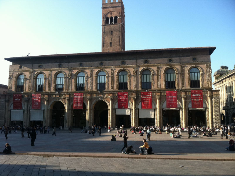 Students in Bologna , Italy