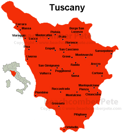 Map of Tuscany md
